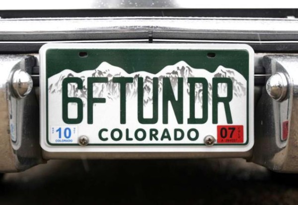 License plate on a hearse participating in the 2007 "Frozen Dead Guy Days" hearse parade in Nederland, Colorado. (Source: http://www.nydailynews.com/news/national/colorado-frozen-dead-guy-festival-corpse-article-1.1169672)