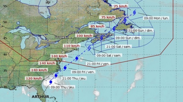 Source: http://www.cbc.ca/news/canada/nova-scotia/hurricane-arthur-bringing-messy-weather-to-maritimes-on-saturday-1.2695421